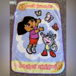 Dora The Explorer And Boots 42X28 Best Friends Fleece Blanket Buenos Amigos